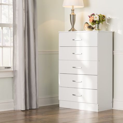 Chester 5 Drawer Chest Chester Drawers Bedrooms, Draws Bedroom, Chester Drawers, Drawer Bedroom, Dressing Room Closet, Bedroom Chest Of Drawers, Bedroom Decor Inspiration, White Chests, Bed Furniture Design