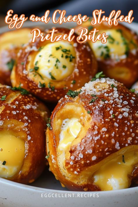 If you are looking for a tasty and fun snack, these Egg and Cheese Stuffed Pretzel Bites are the perfect choice. #Pretzel Bites #Pretzel Bites recipe #pretzel bites from biscuits #pretzel bites with cheese sauce #pretzel bites with biscuits #pretzel bites recipe easy #easy pretzel bites recipe no yeast #easy pretzel bites recipe pizza dough #soft pretzel bites recipe easy #easy soft pretzel bites recipe no yeast #easy pretzel bites recipe simple Pretzel Bites With Biscuits, Pretzel Bites From Biscuits, Pretzel Bites With Cheese Sauce, Easy Soft Pretzel Bites, Stuffed Pretzel Bites, Easy Pretzel Bites, Soft Pretzel Bites Recipe, Recipe Pizza Dough, Pretzel Bites Recipe