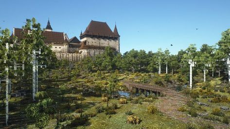 Kingdom Come Deliverance, Minecraft Castle, Minecraft Medieval, Minecraft Blueprints, Best Build, Minecraft Projects, 1st Place, Art Contest, Medieval Town