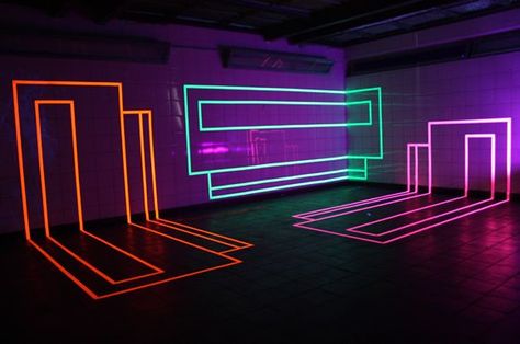 need gaffer tape to to to this Google Image Result for http ... Tron Party, Black Light Party, Futuristic Decor, Uv Party, Neon Tape, Floor Designs, Gaffer Tape, Neon Noir, Light Party