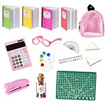 Check this out! Doll School Supplies, Miniature School, Books Paper, Doll Backpack, Accessories Classic, Mini Mochila, School Accessories, Christmas Dolls, Mini Things