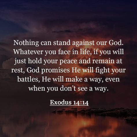 He Will Make A Way, Jesus Crucified, God Promises, Hold Your Peace, God Is For Me, Special Friend Quotes, God's Promise, God Made You, Bible Study Verses