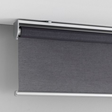 SKOGSKLÖVER Roller blind - gray - IKEA Light Filtering Blinds, Ikea Blinds, Door Shades, Grey Roller Blinds, Cellular Blinds, Ceiling Materials, Thick Curtains, Ikea Family, Roller Blind