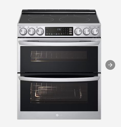 Double Oven Electric Range, Freestanding Double Oven, Gas Range Double Oven, Convection Range, Lg Appliances, Slide In Range, Electric Double Oven, Convection Cooking, Steam Oven