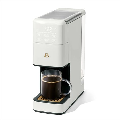 PRICES MAY VARY. Exact-Xtract technology extracts 2x more flavor vs KeurigK Classic Model #5000068875 using KeurigK Dunkin Donuts Original Blend Medium Roast pods at the 10oz brew cup size setting Integrated burr grinder auto-grinds the precise amount of coffee for any cup size or brew strength selected & Grinds enough coffee for up to 16 cups before having to refill No pods, less waste: Grind fresh whole beans or use pre-ground coffee & Gold tone reusable filter included–no paper filter require Aesthetic Finds, Coffee Maker With Grinder, Single Serve Coffee Maker, Fresh Coffee Beans, Pod Coffee Makers, Aesthetic Neutral, Cappuccino Machine, Single Serve Coffee Makers, White Icing