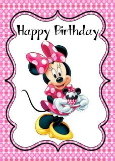 Birthday Wishes For Baby Girl, Minnie Mouse Pics, Happy Birthday Quotes For Daughter, Happy Birthday Mickey Mouse, Happy Birthday Disney, 1st Birthday Wishes, Happy Birthday Tag, Birthday Wishes For Kids, Mickey Mouse Images