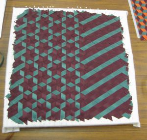 third piece 2 Triaxial Weaving, Texas Art, Art Camp, Paper Weaving, Weaving Projects, Quilting Tips, Weaving Patterns, Patchwork Quilt, Rag Rug