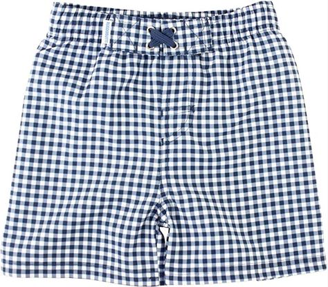 RUGGEDBUTTS® Baby/Toddler Boys Swim Trunks w/Adjustable Waist Navy Blue Check Baby Boy Swimsuit, Toddler Boy Swim Trunks, Navy Gingham, Boys Swim Trunks, Boys Swimwear, Swimming Outfit, Summer Swim, Boys Swim, Swim Suits