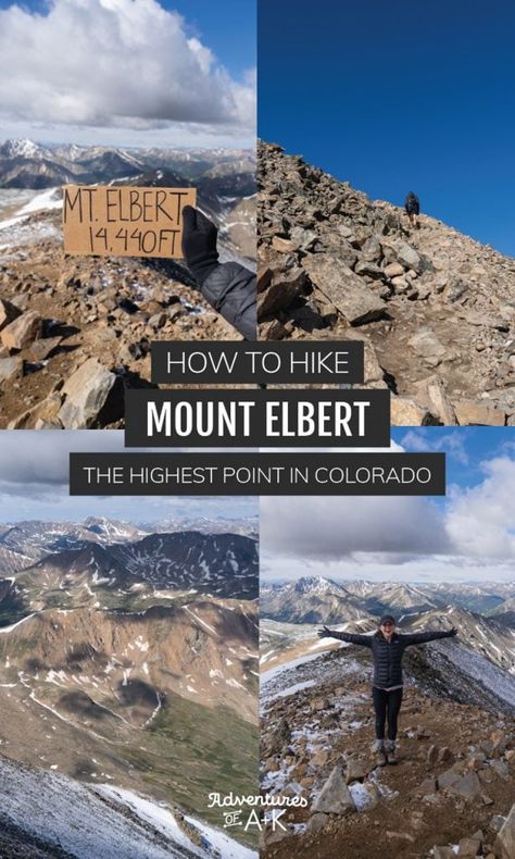 How to hike Mount Elbert: The highest point in Colorado! Mount Elbert Colorado, Mt Elbert Colorado, Colorado 14ers, Mount Elbert, Colorado Trip, Dream Trips, Altitude Sickness, Hiking Poles, Colorado Adventures