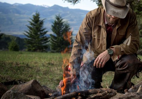 Modern Huntsman Interview with Micah Fink | Photo by Chris Douglas Gambler Hat Mens, Ranch Photoshoot, Rugged Cowboy, Stetson Fedora, Vintage Cowboys, Cowboy Fashion, Gambler Hat, Outback Hat, Outdoor Hat