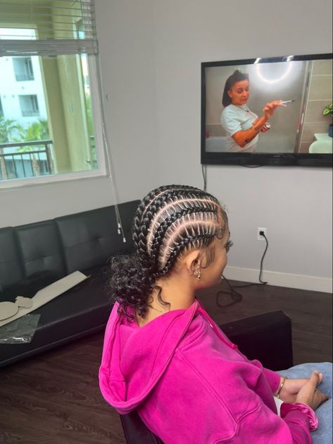 Goddess Cornrows Buns, Braid Cornrows, Hair Braid Designs, Sleek Braided Ponytail, Short Box Braids Hairstyles, Sleek Ponytail Hairstyles, Feed In Braids Hairstyles, Birthday Hairstyles, Box Braids Hairstyles For Black Women