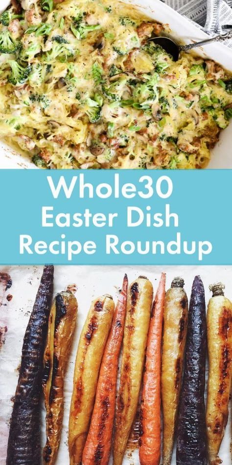 We rounded up recipes from the @whole30recipes feed just for you! Pick from our selection of mains, veggies and sides to build a menu that’s perfect for feeding your crew, whether you’re currently doing a Whole30 or you just want some nutrient-packed recipes to accompany those “worth-it” food freedom favorites (like chocolate bunnies and jelly beans). #Whole30 #Easter Whole 30 Easter, Easter Dishes Recipes, Easter Salad Recipes, Roasted Rainbow Carrots, Easter Meal, Jelly Beans Easter, Easter Side Dishes, Easter Recipe, Easter Dishes