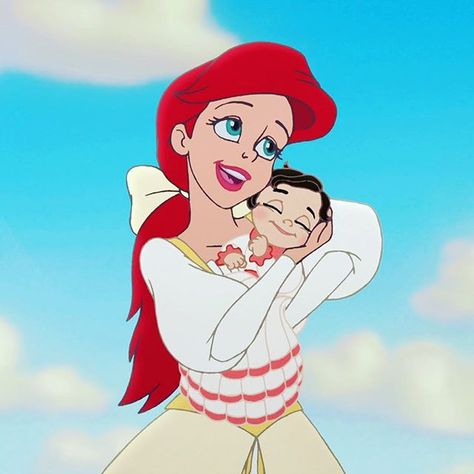 Ariel et Mélodie Ariel And Melody, Melody Little Mermaid, Anastacia Disney, Princess Melody, Goth Disney Princesses, Goth Disney, Walt Disney Princesses, Disney Princess Ariel, Film Disney