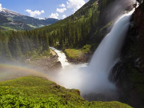 Krimml Waterfalls: Austria's Highest Waterfall in the High Tauern National Park - Unusual Places Largest Waterfall, Creative Presentation, Danube River, Presentation Template, The High, Breathtaking Views, Editorial Photography, Beautiful Photo, Austria