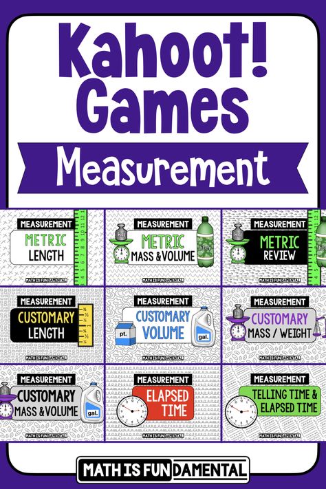 Kahoot games for Measurement Grams And Kilograms 3rd Grade, Customary Measurement Activities, 4th Grade Measurement Activities, Metric Measurement Activities, Kahoot Ideas, Measurement Conversion Activities, Math Measurement Activities, Year 5 Maths, Measurement Games