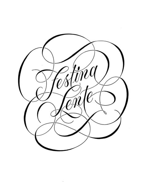 Festina Lente Tattoo, Festina Lente, Important People, Piercings, Meant To Be, Calligraphy, Tattoos, On Instagram, Instagram