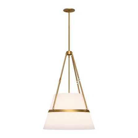 Alora Lighting Oliver 1 - Light Single Geometric Pendant | Perigold Gold Kitchen Pendant Lights, Capital Lighting Pendant, Modern Farmhouse Pendant Lighting, Transitional Lighting Fixtures, Gold Pendant Lighting, Kitchen Island Linear Pendant, Large Pendant Lighting, Island Pendant Lights, Kitchen Island Lighting Pendant