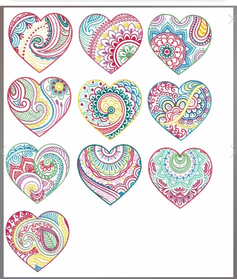 Heart Machine Embroidery, Designs By Juju, Creeper Minecraft, Embroidery Store, Embroidery Hearts, Japanese Tattoos, Dot Art Painting, Hand Embroidery Stitches, Zentangle Patterns