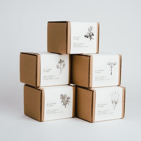 P.F. Candle | Custom Box & Sleeve – Norman's Printery Lilin Aroma, Candle Box Packaging, Candle Packaging Design, Packaging Ideas Business, Small Business Packaging Ideas, Small Business Packaging, Candle Branding, Candle Packaging, Candle Business