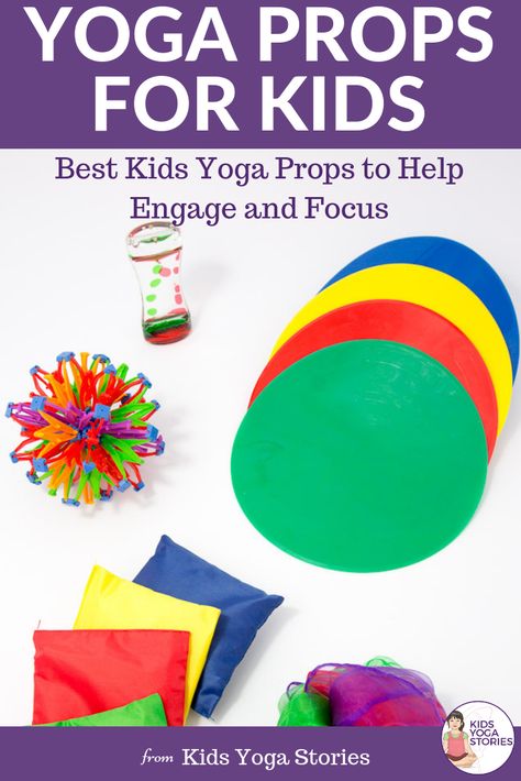 Fun yoga props for kids | Kids Yoga Stories Preschool Yoga, Kid Yoga Lesson Plans, Yoga Lesson Plans, Childrens Yoga, Yoga Nature, Yoga Story, Yoga Games, Kids Yoga Poses, Yoga Lessons