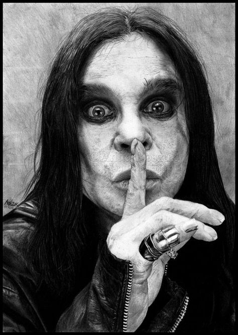 Ozzy Osbourne Black Sabbath, Pencils Drawings, Arte Zombie, No More Tears, Music Is My Escape, Aesthetic People, Ozzy Osbourne, Pop Rock, Black Sabbath