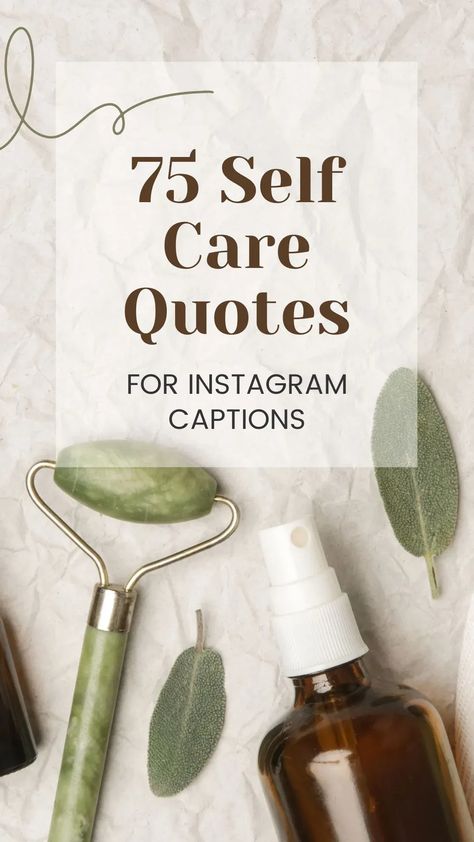 Looking for inspiration to fill your Instagram feed with positivity? Discover the 75 best self care quotes that will bring an instant boost of happiness, wisdom, and beauty to your life. Take a moment each day to nurture your mental and emotional health with these powerful words. It's time to prioritize self care and let the positive vibes flow! Self Care Sayings Quotes, Self Care Quotes Life Beauty, Self Care Instagram Captions, Self Care Captions For Instagram, Instagram Feed Quotes, Self Care Captions, Health Captions, Self Care Words, Quotes For Self Care