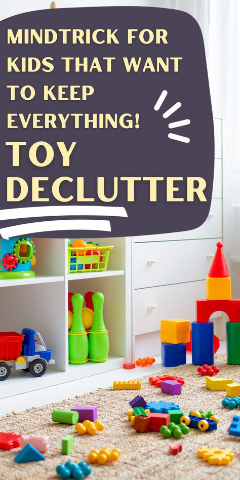 Toy Organization For Small Spaces, Decluttering Toys, Declutter Toys, Kids Toy Room, Organization For Small Spaces, Minimalism Bedroom, Mind Trick, Becoming A Minimalist, Decluttering Challenge