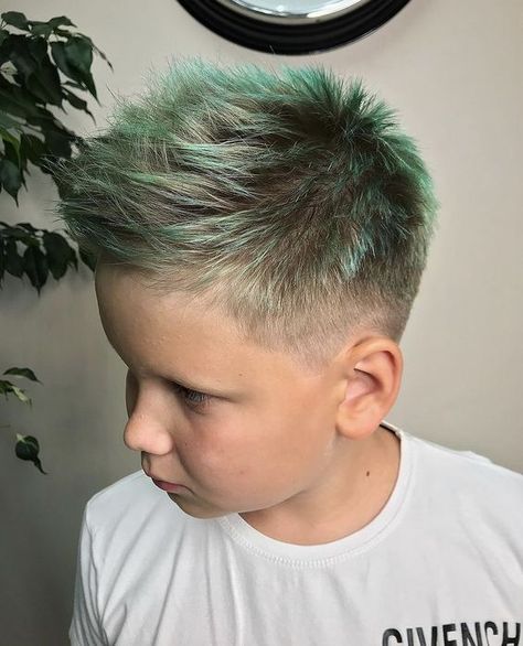 Trendy 2024 Short Fade Haircuts for Boys: Top 15 Modern Styles for Kids Fashion Enthusiasts Fade Haircuts For Boys, Haircuts For Little Boys, Leo Hair, Blue Tips Hair, Short Sides Haircut, Boys Dyed Hair, Boys Blue Hair, Boys Fade Haircut, Haircuts For Boys