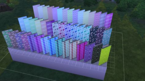 Sims 4 Y2k Wallpaper, Sims 4 House Plans, Tumblr Sims 4, 4 Wallpaper, Y2k Wallpaper, Sims 4 Collections, Glitter Wallpaper, Sims 4 Houses, Sims House