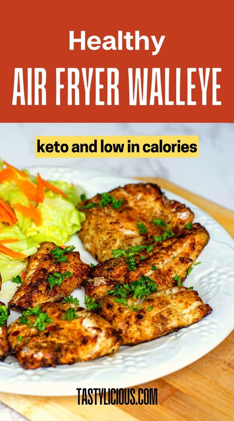 Air fryer walleye recipe | air fryer walleye no breading | air fryer breaded walleye | how long to cook walleye in air fryer | air fryer walleye recipe keto | air fryer walleye fish recipe | how to fry walleye Keto Walleye Fish Recipes, Air Fryer Walleye, Healthy White Fish, Pickerel Recipes, White Fish Recipes Healthy, Smoked Fish Recipe, Walleye Recipes, Walleye Fish, Air Fried Fish