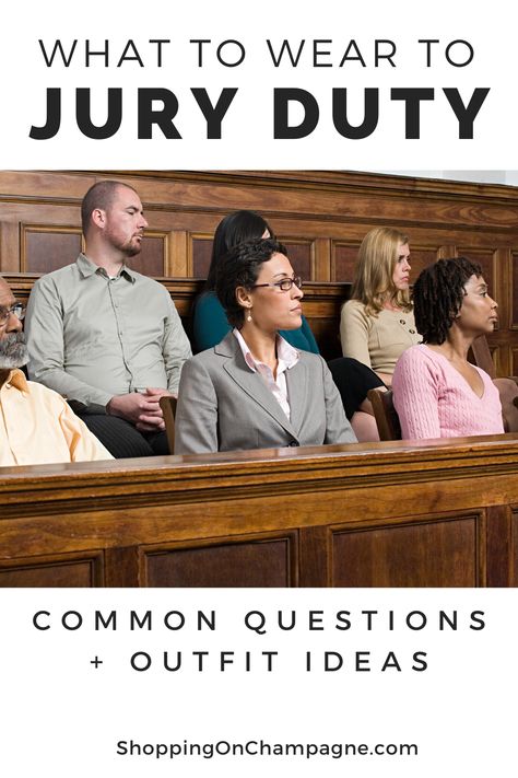 Have you received a summons for jury duty? Find out what to wear and what not! Get answers to common questions plus outfit ideas for your days in court. #juryduty #whattowear #clothes #clothing #fashiontips #style tips Jury Service Outfit, Court Day Outfit Business Casual, Clothes To Wear To Court, Dress For Court Hearing, Court Outfit Women Winter, Fall Court Outfits, Casual Court Outfit Women, Outfits To Wear To Court Hearing, Court House Outfits