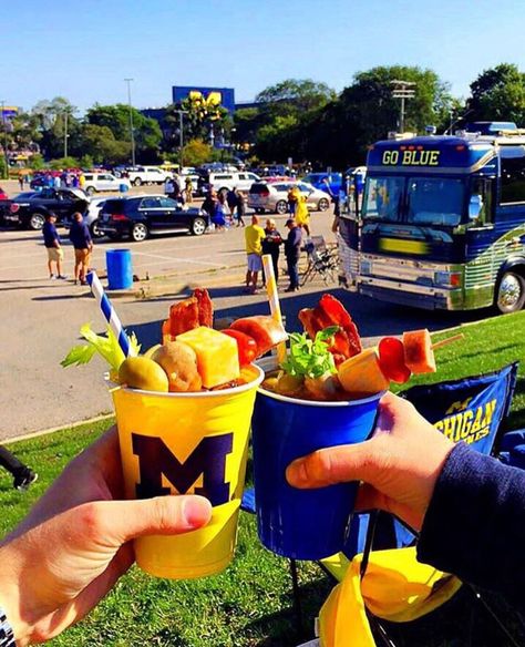 Msu Vs Michigan, Michigan Tailgate, Football Tailgate Food, Tailgate Treats, University Of Michigan Football, College Football Tailgate, Make Pickles, Football Treats, Army Football