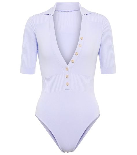 Polo Bodysuit, Bodysuit White, Body Outfit, Body Suits, Polo Style, Mother Of Pearl Buttons, Top Collection, Hosiery, Mother Of Pearl