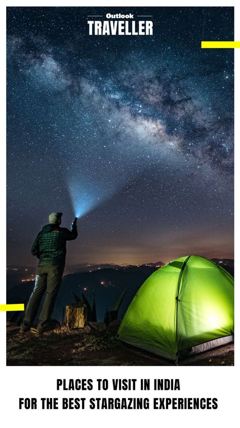 #OutlookTraveller #OTitineraries #Stargazing #Starwatching #Hanle #Rajasthan #Uttarakhand #Karnataka #Gujarat Whisper Stories, Ancient Astronomy, Places To Visit In India, Clear Night Sky, Astronomical Observatory, Kodaikanal, Best Places To Visit, Tamil Nadu, Night Sky