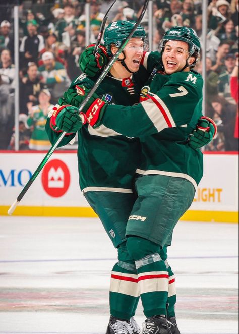 Brock Faber, Matt Boldy, Mn Wild, Wild Hockey, Minnesota Wild, Sport Hockey, Nhl Hockey, Hockey Players, Ice Hockey