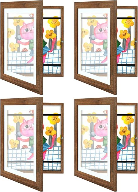 Amazon.com: Golden State Art, 10x12.5 Kids Art Frames, Front-Opening, Great for Kids Drawings, Artworks, Children Art Projects, Schoolwork, Home or Office (White, Set of 2) : Toys & Games Playroom Art Display, Kids Art Frames, Kids Picture Frames, Art Display Wall, Displaying Kids Artwork, Office Brown, Display Artwork, 8x8 Frame, Frame Kids Art