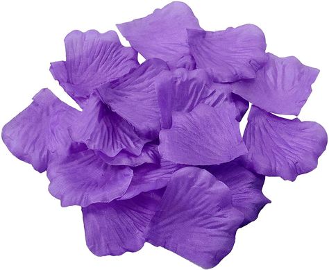 PRICES MAY VARY. Silk Rose silk petals 1200pcs, enough for you to scatter on the bed or floor to build a flower world and a romantic atmosphere. These rose flower petals are stuck together and you need to run the petals between your thumb and index finger (rubbing your finger motion) to separate them manually. Please let rose petals separate and ventilate for a moment if they have a slight unpleasant smell, or you can soak theses rose petals in water with fragrance. Made of polyester silk and no Flower Confetti Wedding, Different Color Roses, Purple Confetti, Silk Rose Petals, Wedding Flower Girl Basket, Flower Confetti, Rose Violette, Table Confetti, Color Lila