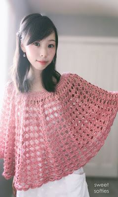 Rose Finch, Cape Au Crochet, Crochet Capelet Pattern, Crochet Caplet, Capelet Pattern, Poncho Au Crochet, Crochet Shawl Diagram, Crochet Capelet, Lace Poncho