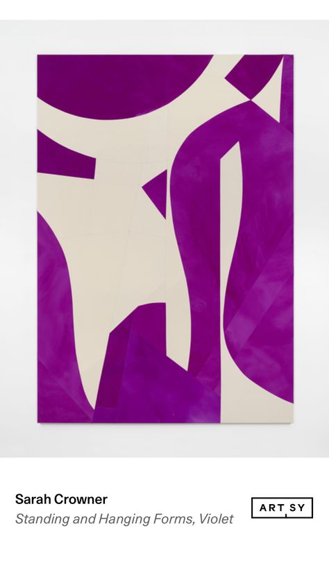 Sarah Crowner Art, Sarah Crowner, Geometric Abstract, Art Ideas, Violet, Art Inspiration, Mural, Paintings, Quick Saves