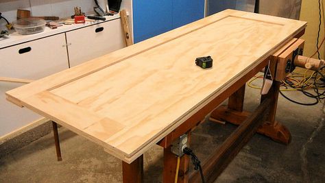 How To Make a Plywood Door - IBUILDIT.CA Plywood Door, Door Diy Projects, Wooden Window Shutters, Tile Tub Surround, Diy Sliding Door, Building A Door, Craftsman Door, Clean Kitchen Cabinets, Make A Door