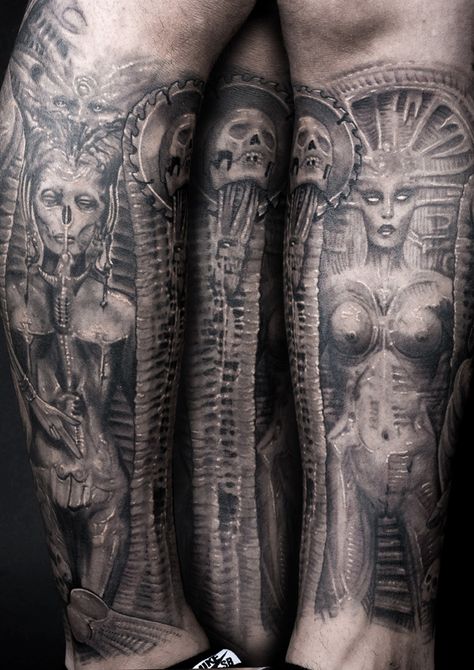 Hr Giger Tattoo, Giger Tattoo, Biomechanical Art, Biomech Tattoo, Biomechanical Tattoos, Satanic Tattoos, Bio Organic Tattoo, Dark Tattoos, Giger Art