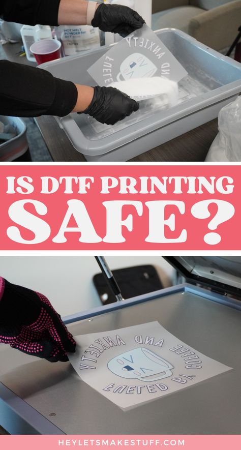 DTF printing is taking off for at-home users, but there are a lot of people wondering is DTF printing safe? Here are some at-home DTF printing safety precautions that you should take every time you use your printer. Library Artwork, White Toner, Safety Precautions, Inspirational Printables, Gift Wrap Tags, Dtf Printing, Cricut Free, Film Prints, Halloween School