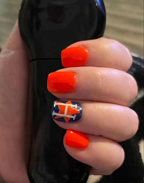 Astros Nail Designs, Houston Astros Nails, Astros Nails, Nail Designs Pedicure, Texas Nails, Instagram Username Ideas, Nails White, White Nail Designs, White Nail