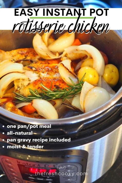 Chicken In An Instant Pot, Cooking A Whole Chicken, Instant Pot Whole Chicken, Whole Chicken Recipes, Chicken Easy, Chicken Thigh Recipes Crockpot, Chicken Thigh Recipes Baked, Roast Chicken Recipes, Instant Pot Recipes Chicken