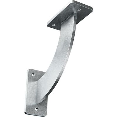 Countertop Support Brackets, Countertop Brackets, Large Entryway, Steel Countertop, Countertop Support, Stainless Steel Countertops, Stone Countertops, Ekena Millwork, Dark Wood