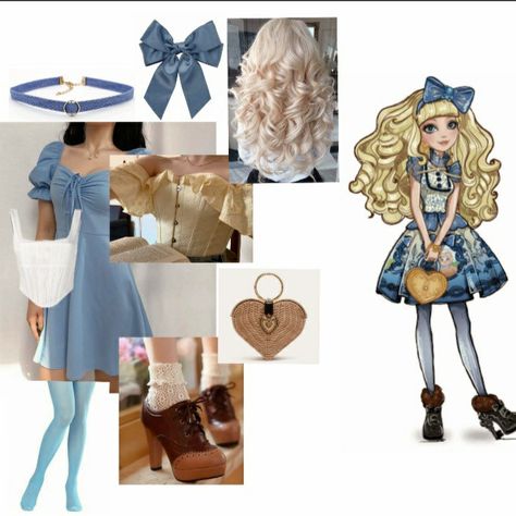 Ever After High Costumes, Ever After High Inspired Outfits, Ever After High Outfits, Inspire Outfits, Blondie Lockes, Disneybound Ideas, Ashlynn Ella, Princess Inspired Outfits, Royal Theme