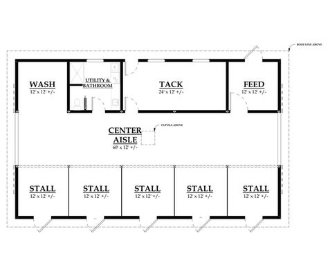 Backyard Horse Stables, 4 Stall Barn Layout, Horse Barn Blueprints, 6 Stall Horse Barn Plans, Small Horse Farm Layout, Barn Layout Multi Animal, Small Horse Barn Ideas Layout, Horse Barn Layout, Horse Barn Floor Plans