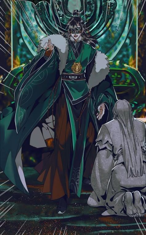 Heaven official blessing Qi Rong Heaven Official's Blessing, Princess Drawings, Heaven's Official Blessing, Green Lantern, Beauty Art, Handsome Anime Guys, Handsome Anime, Spirit Animal, Pretty Art