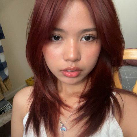 🍒 . . . . . . . . . redhead makeup explorepage explore red hair korean makeup natural makeup . . . . . . . #explorepage #explore #makeup #influencer #redhair#red #redhead #yesstyleinfluencer Korean Makeup Natural, Red Hair Asian, Red Hair Korean, Makeup Influencer, Hair Korean, Hair Asian, Redhead Makeup, Filipino Girl, Makeup Natural