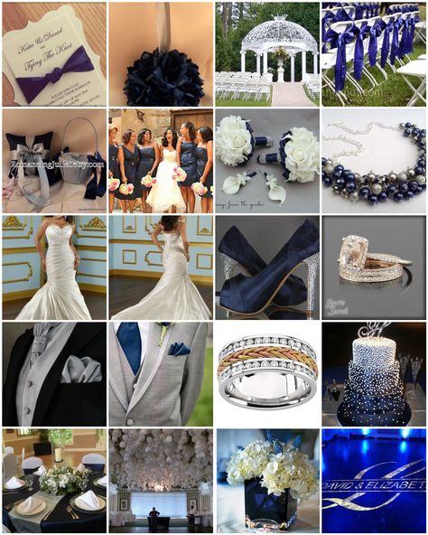 Dallas Cowboys. Navy Blue and Silver Wedding... I like the table setting only. Bridal Palette, Navy Blue And Silver Wedding, Dallas Cowboys Wedding, Gray Tux, Blue And Silver Wedding, Cowboy Nation, Untraditional Wedding, Magic Wedding, Hot Pink Weddings